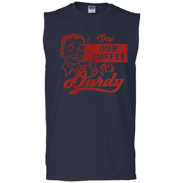 Durdy Coffee Gildan Men's Ultra Cotton Sleeveless T-Shirt