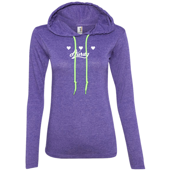 Triple Heart Durdy Anvil Ladies' LS T-Shirt Hoodie