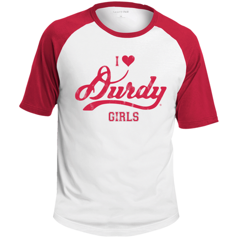 Love Durdy Girls Sport-Tek SS Colorblock Raglan Jersey