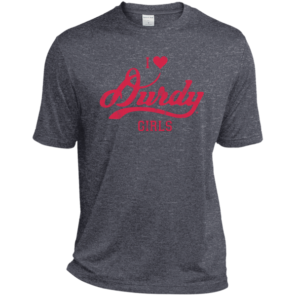 Love Durdy Girls Sport-Tek Tall Heather Dri-Fit Moisture-Wicking T-Shirt
