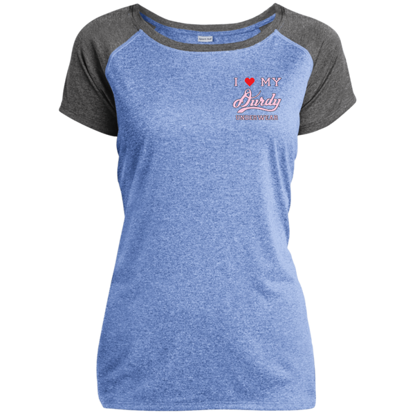 Durdy Underwear Sport-Tek Ladies Heather on Heather Performance T-Shirt