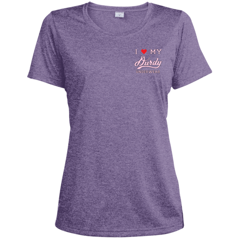 Durdy Underwear Sport-Tek Ladies' Heather Dri-Fit Moisture-Wicking T-Shirt