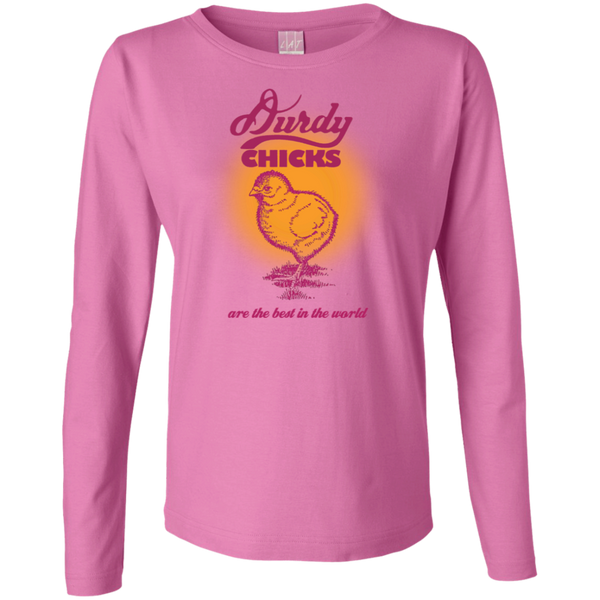 Durdy Chicks LAT Ladies' LS Cotton T-Shirt
