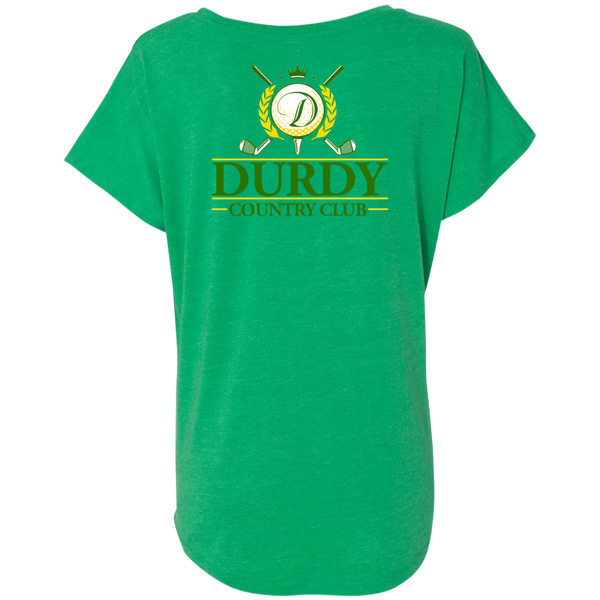 Durdy Country Club Ladies' Triblend Dolman Sleeve