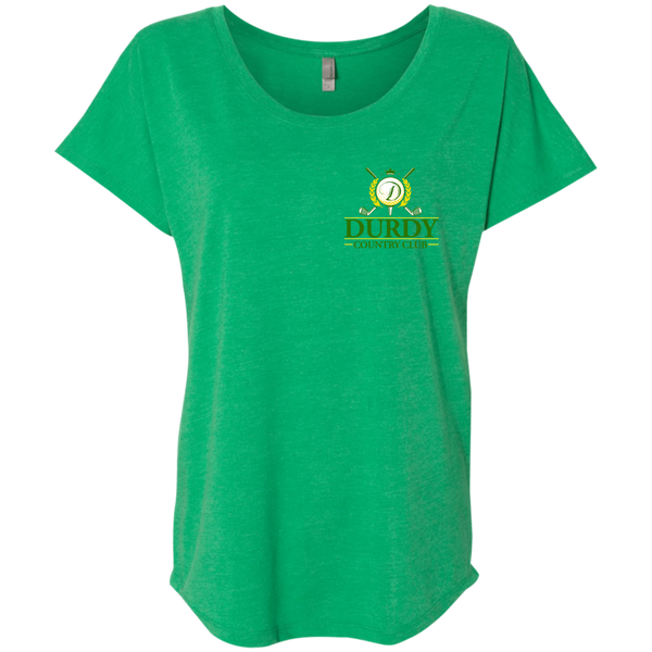 Durdy Country Club Ladies' Triblend Dolman Sleeve