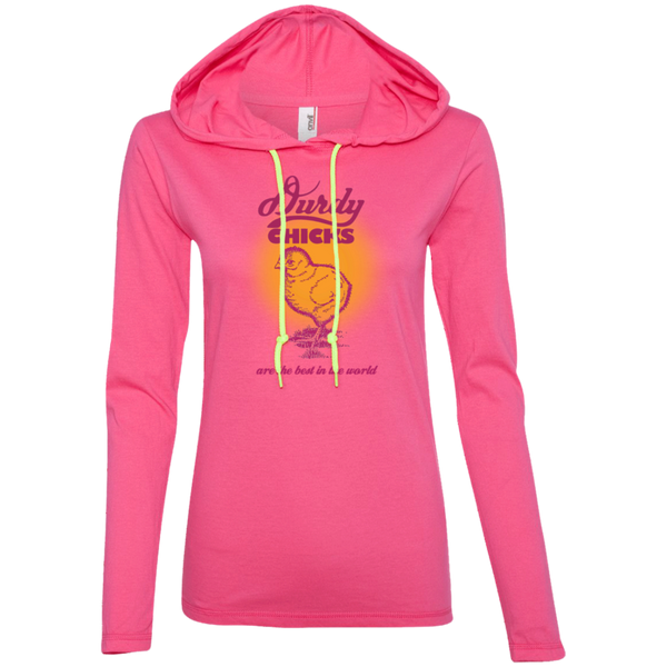 Durdy Chicks Anvil Ladies' LS T-Shirt Hoodie