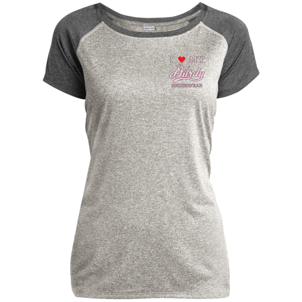 Durdy Underwear Sport-Tek Ladies Heather on Heather Performance T-Shirt