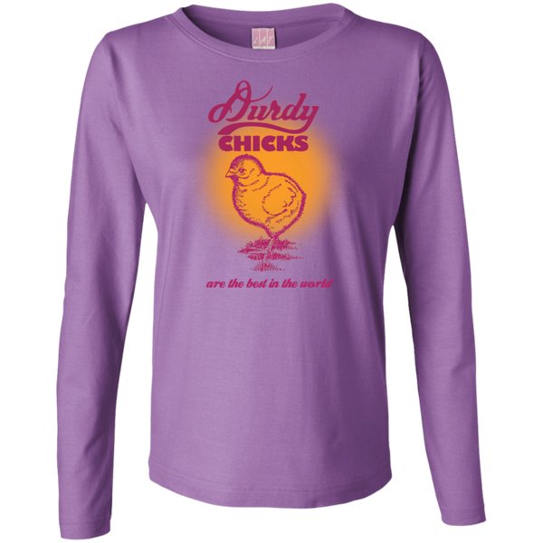 Durdy Chicks LAT Ladies' LS Cotton T-Shirt