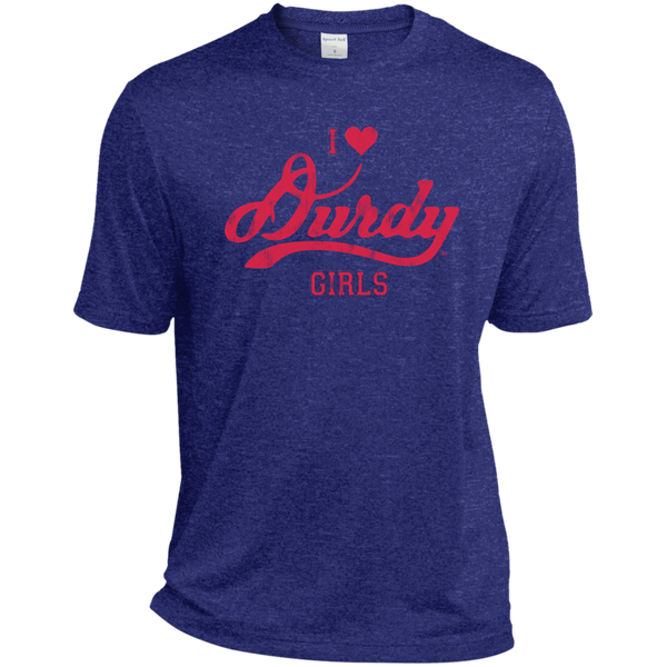 Love Durdy Girls Sport-Tek Tall Heather Dri-Fit Moisture-Wicking T-Shirt