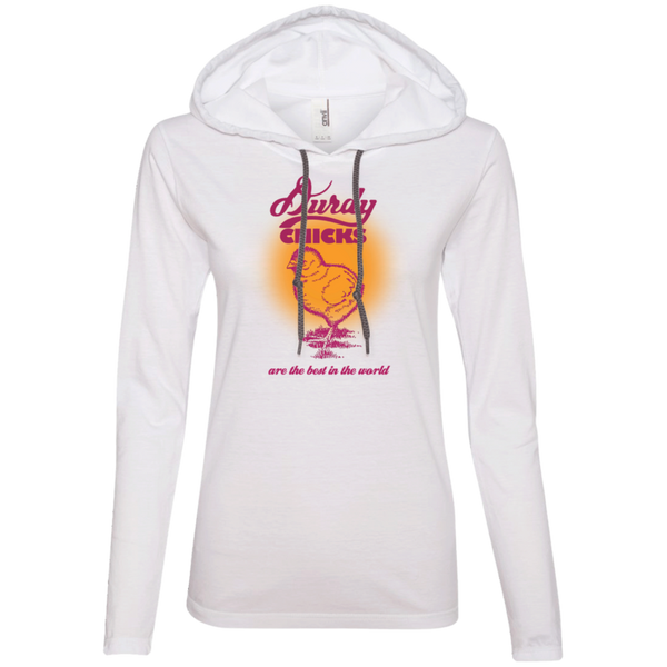 Durdy Chicks Anvil Ladies' LS T-Shirt Hoodie