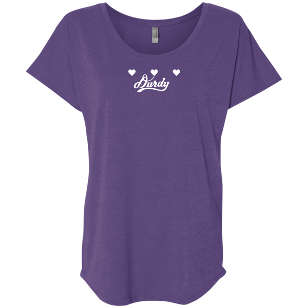 Triple Heart Durdy Next Level Ladies' Triblend Dolman Sleeve