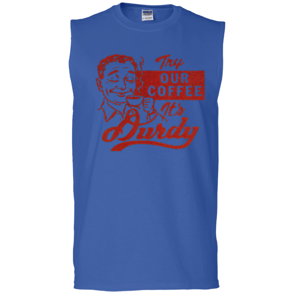 Durdy Coffee Gildan Men's Ultra Cotton Sleeveless T-Shirt