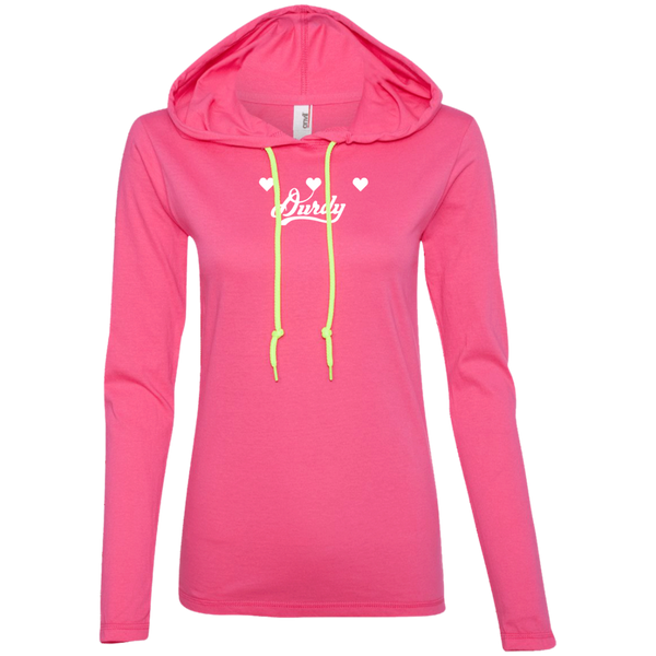 Triple Heart Durdy Anvil Ladies' LS T-Shirt Hoodie