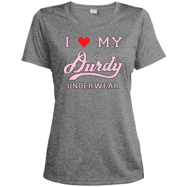 I love Durdy Underwear Sport-Tek Ladies' Heather Dri-Fit Moisture-Wicking T-Shirt