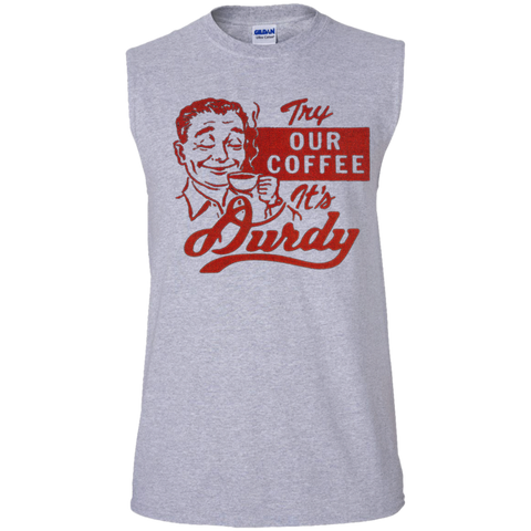 Durdy Coffee Gildan Men's Ultra Cotton Sleeveless T-Shirt