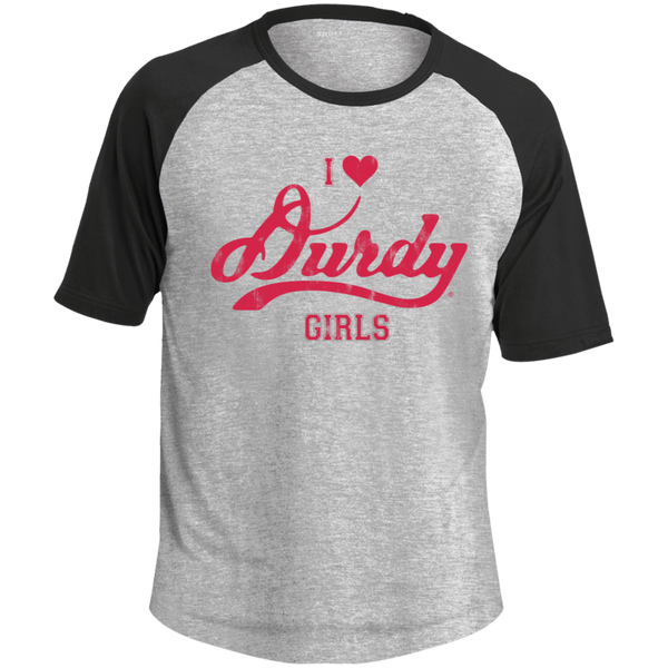 Love Durdy Girls Sport-Tek SS Colorblock Raglan Jersey