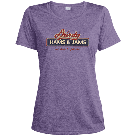 Durdy Hams & Jams Sport-Tek Ladies' Heather Dri-Fit Moisture-Wicking T-Shirt