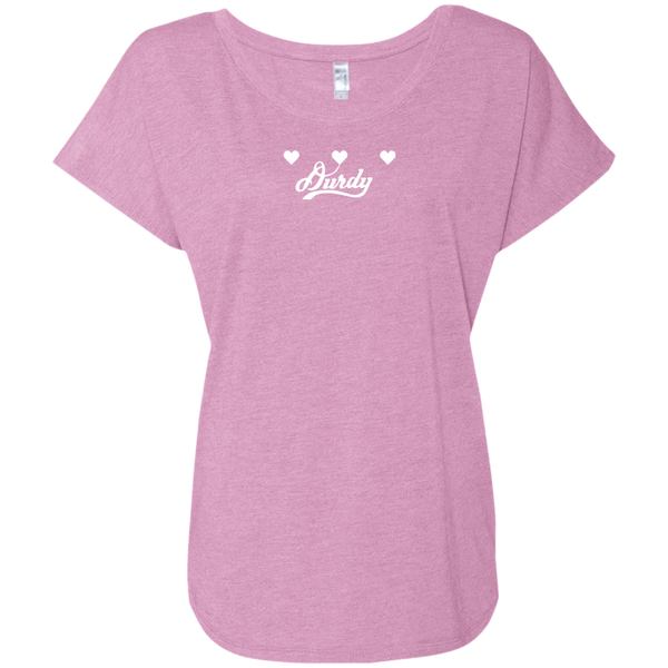 Triple Heart Durdy Next Level Ladies' Triblend Dolman Sleeve