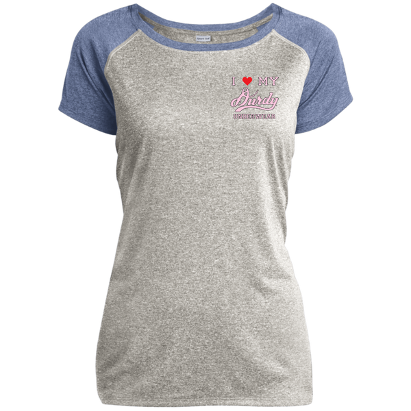 Durdy Underwear Sport-Tek Ladies Heather on Heather Performance T-Shirt