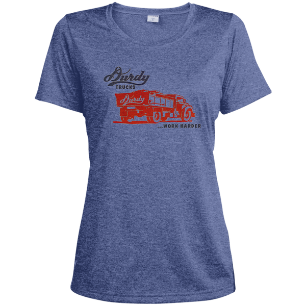Durdy Trucks Sport-Tek Ladies' Heather Dri-Fit Moisture-Wicking T-Shirt