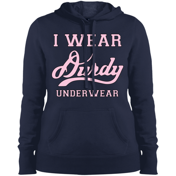 I Wear Durdy Underwear Sport-Tek Ladies' Pullover Hooded Sweatshirt