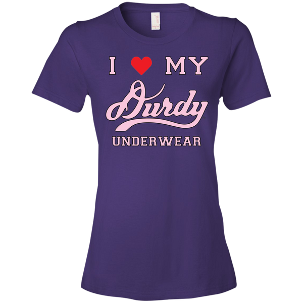 I love Durdy Underwear Anvil Ladies' Lightweight T-Shirt 4.5 oz