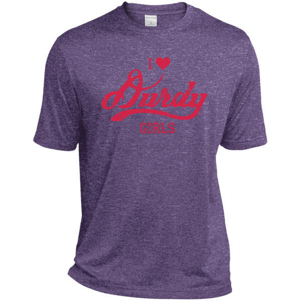 Love Durdy Girls Sport-Tek Tall Heather Dri-Fit Moisture-Wicking T-Shirt