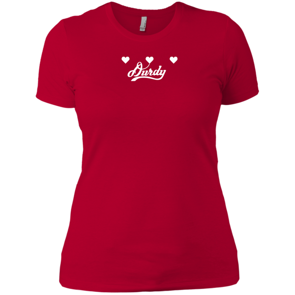 Triple Heart Durdy Next Level Ladies' Boyfriend T-Shirt