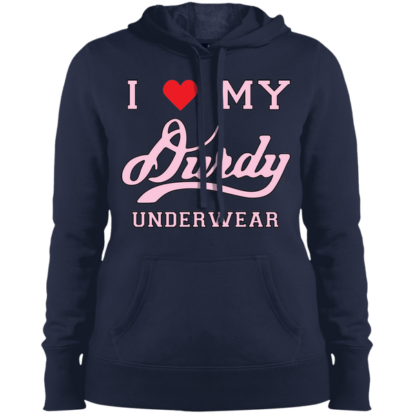 I Love Durdy Underwear Sport-Tek Ladies' Pullover Hooded Sweatshirt