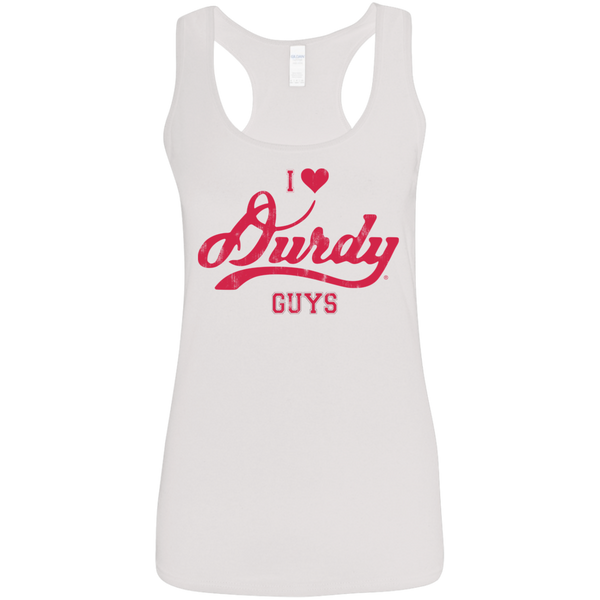 Love Durdy Guys Gildan Ladies' Softstyle Racerback Tank