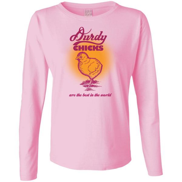 Durdy Chicks LAT Ladies' LS Cotton T-Shirt