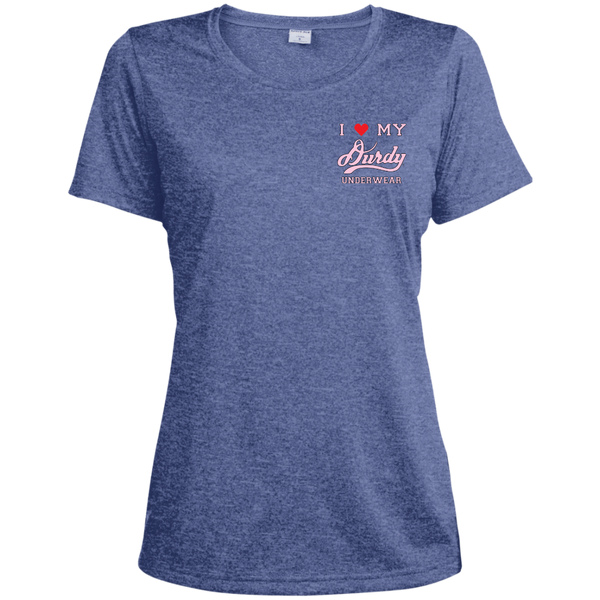 Durdy Underwear Sport-Tek Ladies' Heather Dri-Fit Moisture-Wicking T-Shirt