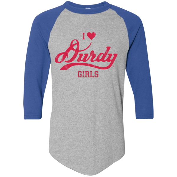 Love Durdy Girls Augusta Colorblock Raglan Jersey