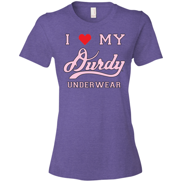 I love Durdy Underwear Anvil Ladies' Lightweight T-Shirt 4.5 oz