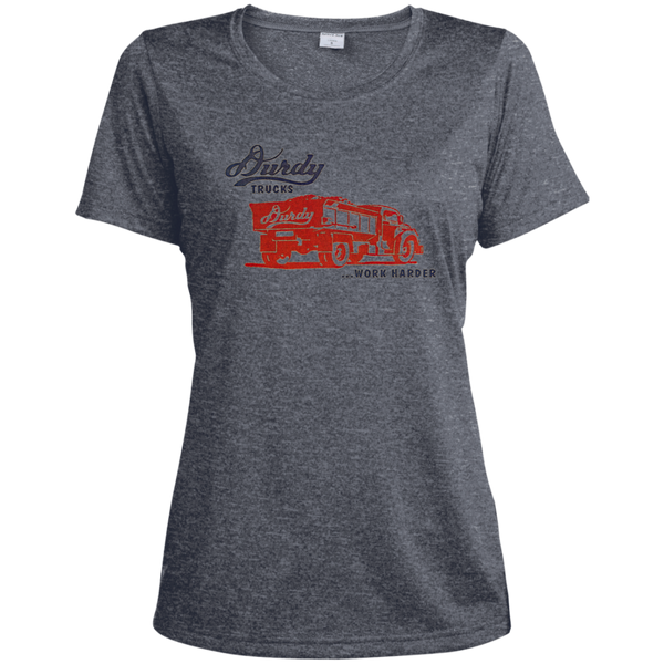 Durdy Trucks Sport-Tek Ladies' Heather Dri-Fit Moisture-Wicking T-Shirt