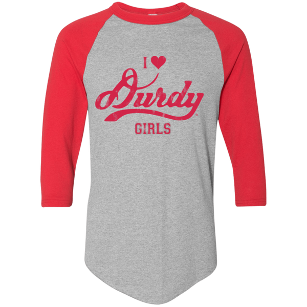 Love Durdy Girls Augusta Colorblock Raglan Jersey
