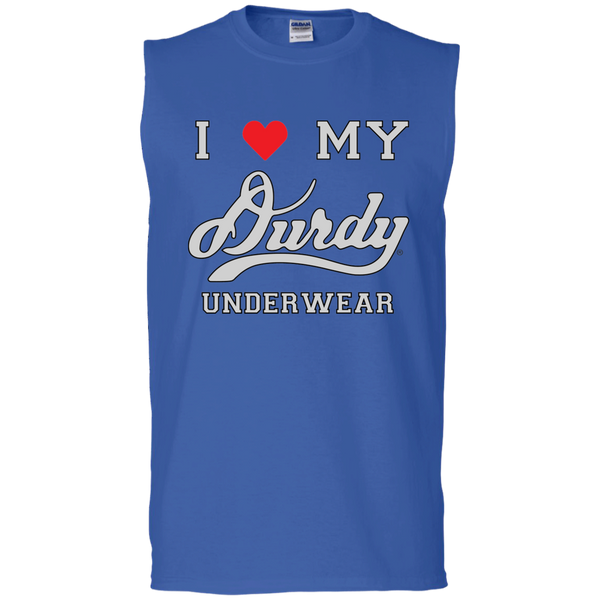I Love Durdy Underwear Gildan Men's Ultra Cotton Sleeveless T-Shirt