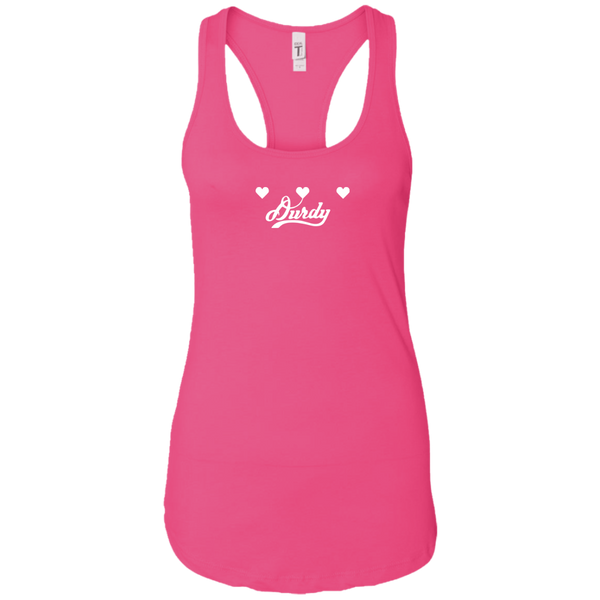 Triple Heart Durdy Next Level Ladies Ideal Racerback Tank
