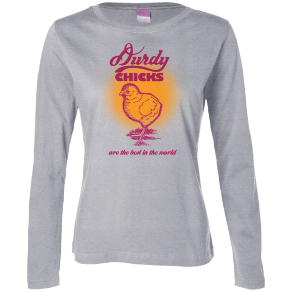 Durdy Chicks LAT Ladies' LS Cotton T-Shirt