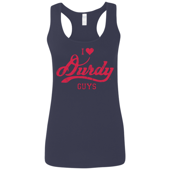 Love Durdy Guys Gildan Ladies' Softstyle Racerback Tank