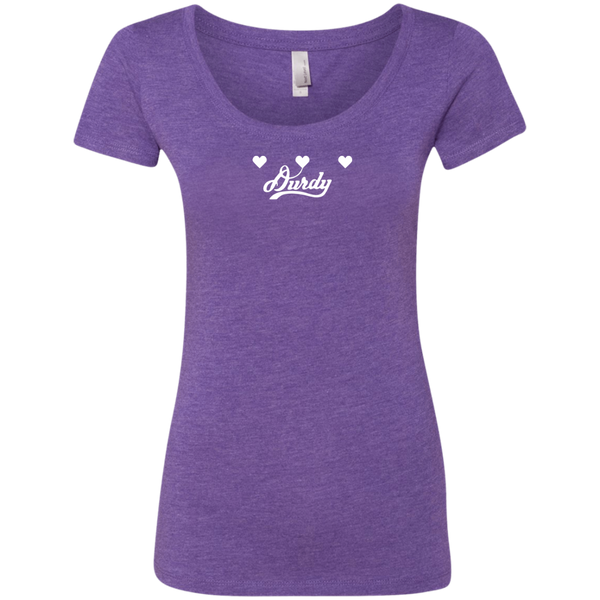 Triple Heart Durdy Next Level Ladies' Triblend Scoop