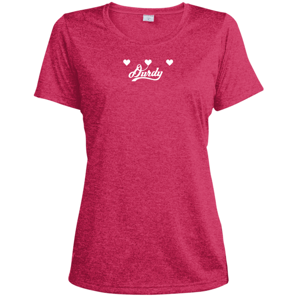Triple Heart Durdy Sport-Tek Ladies' Heather Dri-Fit Moisture-Wicking T-Shirt