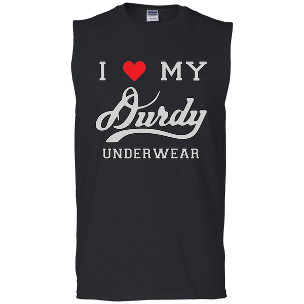 I Love Durdy Underwear Gildan Men's Ultra Cotton Sleeveless T-Shirt