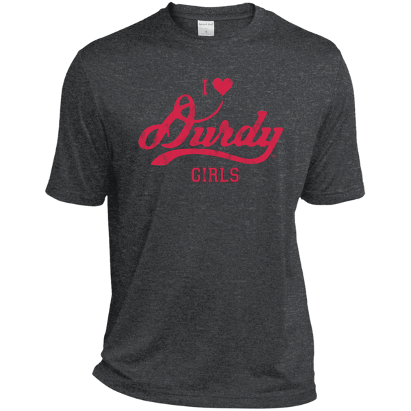 Love Durdy Girls Sport-Tek Tall Heather Dri-Fit Moisture-Wicking T-Shirt